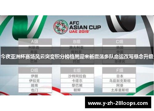 今夜亚洲杯赛场风云突变积分榜格局迎来新震荡多队命运改写悬念升级